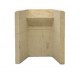 HE/00007 Fireback 16" SOLID FIRECLAY FIREBACK (Milner Style Chairback)